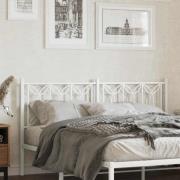 vidaXL Ersättningsgavel metall vit 160 cm