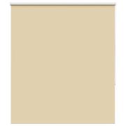 vidaXL Rullgardin mörkläggningsbar beige 130x175 cm tyg bredd 126,6 cm