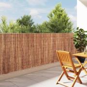 vidaXL Barkstaket Brun 600 x 125 cm Bark