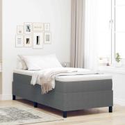 vidaXL Plattform sängram Ljusgrå 90 x 200 cm Kordread tyg