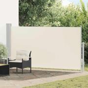 vidaXL Infällbar sidomarkis 170x300 cm gräddvit