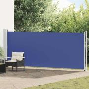 vidaXL Infällbar sidomarkis 600x160 cm blå