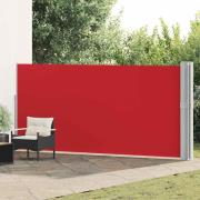 vidaXL Infällbar sidomarkis 170x1200 cm röd