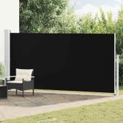 vidaXL Infällbar sidomarkis 180x500 cm svart