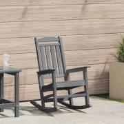vidaXL Trädgårdsgungstol Ljusgrå 92 x 70 x 108 cm HDPE