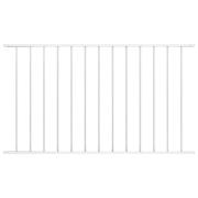 vidaXL Staketpanel Woerden pulverlackerad stål 1,7x1,17 m vit