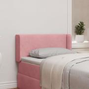 vidaXL Sänggavel Öra Rosa 40,5 x 40,5 x 4 cm Sammet