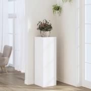 vidaXL Växtställ vit 33x33x100 cm konstruerat trä