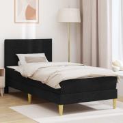 vidaXL Sängram Svart 100 x 200 cm Polyester