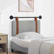 vidaXL Hängande Huvudgavel Enfärgad Moln Grå 100 x 55 x 5 cm Antik PU