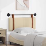 vidaXL Hängande Huvudgavel Väggmonterad Kräm 110 x 55 x 5 cm Antik PU