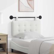 vidaXL Hängande Huvudgavel Väggmonterad Vit 100 x 55 x 5 cm Konstläder