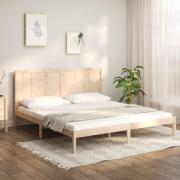 vidaXL Sängram utan madrass 200x200 cm massiv furu