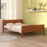 vidaXL Sängram honungsbrun massiv furu 160x200 cm