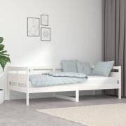 vidaXL Dagbädd vit 90x200 cm massiv furu