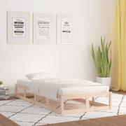 vidaXL Sängram 90x200 cm massivt trä