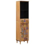 vidaXL Badrumsskåp Naturfärg 38 x 33 x 160 cm Massivt mangoträ
