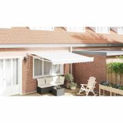 vidaXL Markis Vit 300 x 250 x 165 cm Polyester