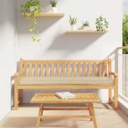 vidaXL Pallkudde Beige 200 x 40 x 8 cm Oxford Tyg