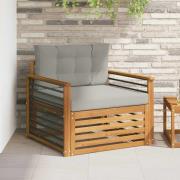 vidaXL Utomhussoffa Massivt akaciaträ och polyester