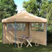 vidaXL Partytält Beige 292 x 292 x 315 cm Oxford Tyg