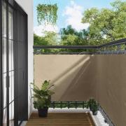 vidaXL Balkong Skärm Beige 110 x 500 cm Oxford Tyg