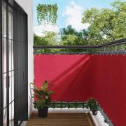 vidaXL Balkong Skärm Vinröd 120 x 1000 cm PU-belagt oxford alu