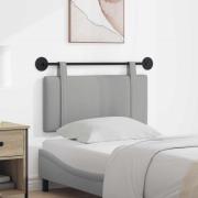 vidaXL Hängande Huvudgavel Väggmonterad Moln Grå 90 x 55 x 5 cm tyg