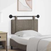 vidaXL Hängande Huvudgavel Väggmonterad Grå 90 x 55 x 5 cm Antik PU