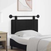 vidaXL Hängande Huvudgavel Väggmonterad Svart 100 x 55 x 5 cm tyg