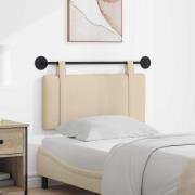 vidaXL Hängande Huvudgavel Väggmonterad Kräm 100 x 55 x 5 cm tyg