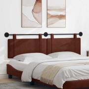 vidaXL Hängande Huvudgavel Skinande Brun 190 x 55 x 5 cm Antik PU