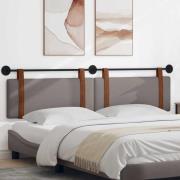 vidaXL Hängande Huvudgavel Väggmonterad Taupe 210 x 55 x 5 cm Antik PU