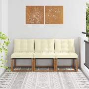 vidaXL 3 Stycke Utomhus Mellansoffa