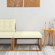 vidaXL Utomhuspall Massivt Akaciaträ Naturfärg