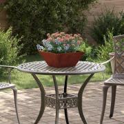 vidaXL Trädgårdsplanterare Rostig 35 x 35 x 15 cm Väderbeständig stål