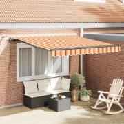 vidaXL Markis tyg med Gul och Orange 300 x 250 cm Polyester