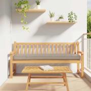 vidaXL Pallkudde Taupe 200 x 40 x 8 cm Oxford Tyg