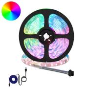 vidaXL LED Band 12 pcs Svart och Transparent 5100 mm Koppar och plast