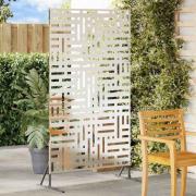 vidaXL Avskärmningsskärm Grå 100 x 50 x 180 cm Stål