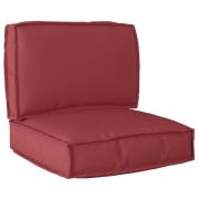 vidaXL Pallkuddset 2 pcs Vinröd Oxford Tyg