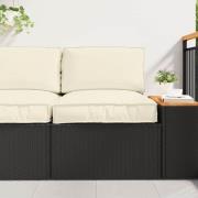 vidaXL Pallkuddset 2 pcs Kräm Oxford Tyg