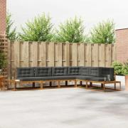 vidaXL Utomhussoffset Naturlig och Antracit