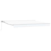 vidaXL Manuell Utdragbar Markis Vit 4,5 × 3 m