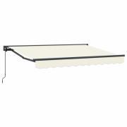 vidaXL Manuell Utdragbar Markis Kräm 2,5 x 2 m