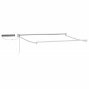 vidaXL Elektrisk utdragbar markisram Vit 3 x 2,5 m Stål