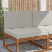 vidaXL Utomhus Soffa Kudde 2 pcs Grå Polyester