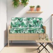 vidaXL Kuddsats Löv 3 pcs Bladmönster Oxford Tyg