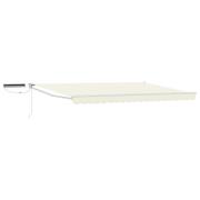 vidaXL Elektrisk Retraktabel Markis Kräm 4,5 × 3 m