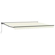 vidaXL Manuell Utdragbar Markis Gräddvit 4 x 2 m